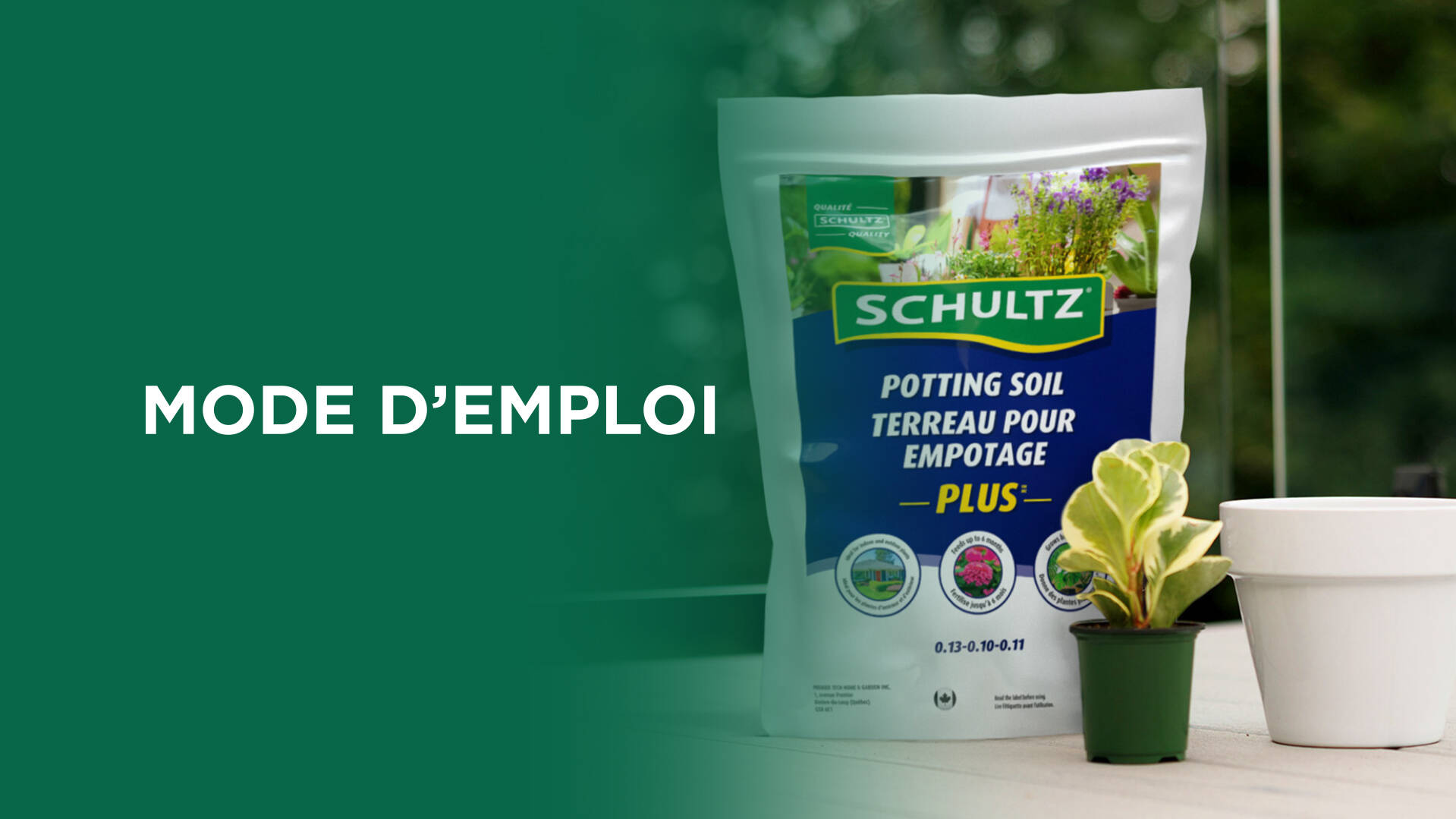 Comment utiliser le terreau pour empotage plus Schultz 9 L