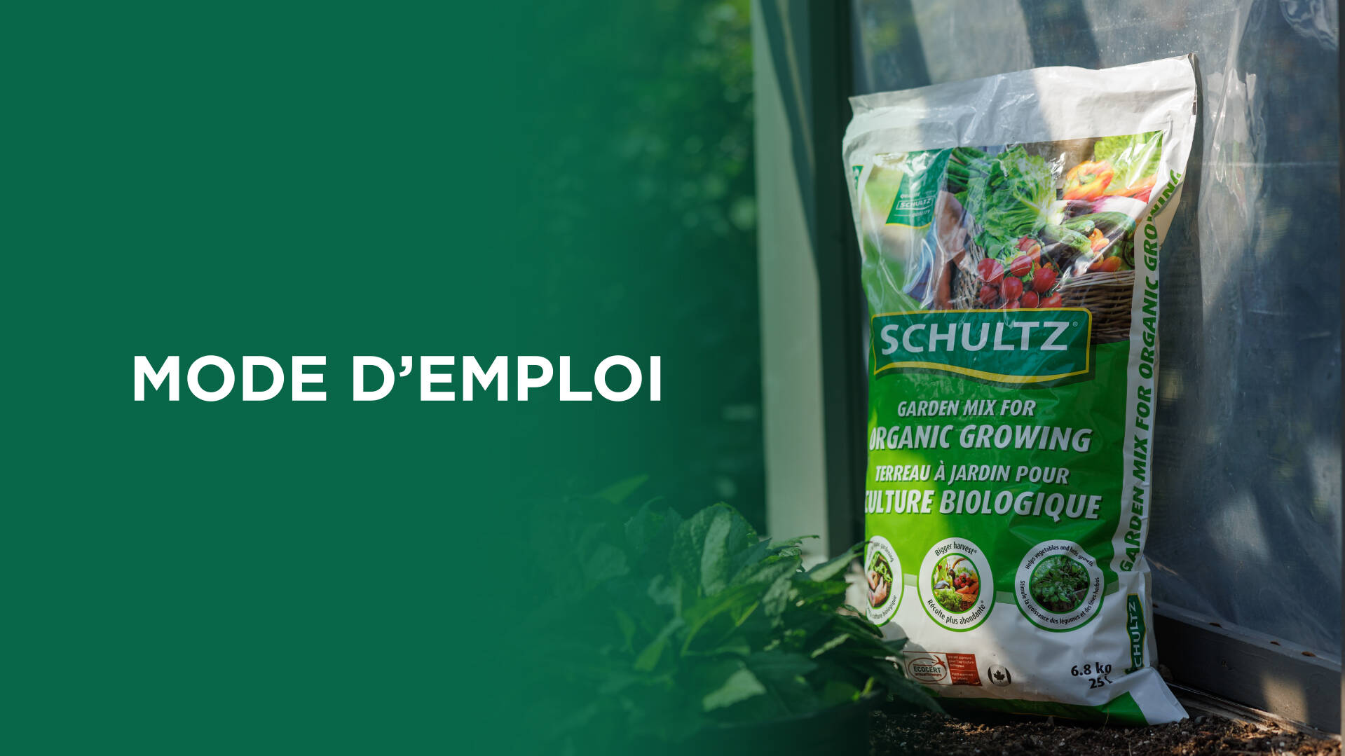 Comment utiliser le terreau à jardin pour culture biologique Schultz