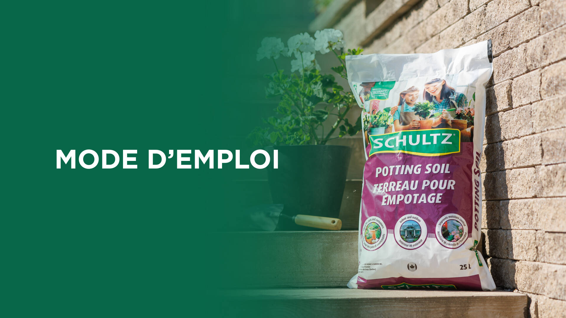 Comment utiliser le terreau pour empotage Schultz