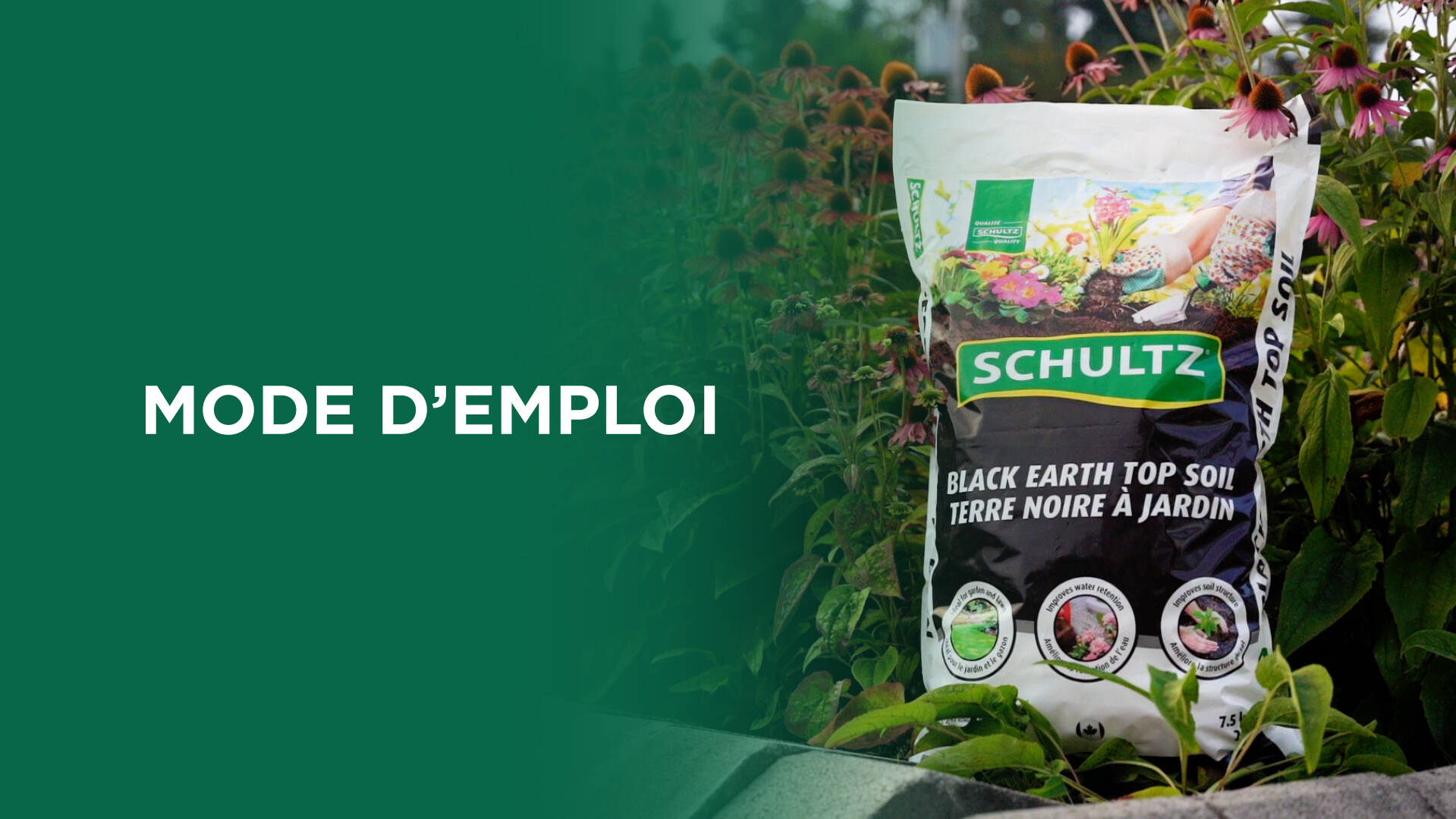 Comment utiliser la terre noire à jardin Schultz